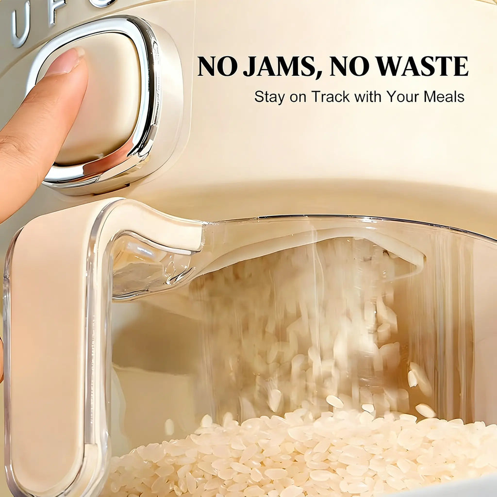 insect-proof airtight Rice Dispenser with Measuring Cups - Moisture-Resistant Plastic, Airtight Grain Storage Container for Soybeans, Corn & Cereals,pet food,cat food,dog food,suitable for kitchen and food storage room,dealsforyou#SummerWins