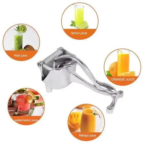 Hand Juicer Squeezer - Portable Multifunctional Manual Fruit Juicer Quiet Operation Easy Cleaning Detachable Head Press Sturdy Food Grade Juicermachine Kitchen Gadget Utensils